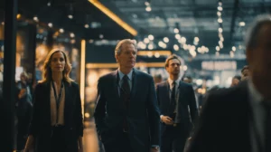 Photo de dirigeants salon tech